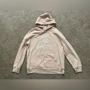 Pink Rise & Runshine hooded sweatshirt. Size medium.